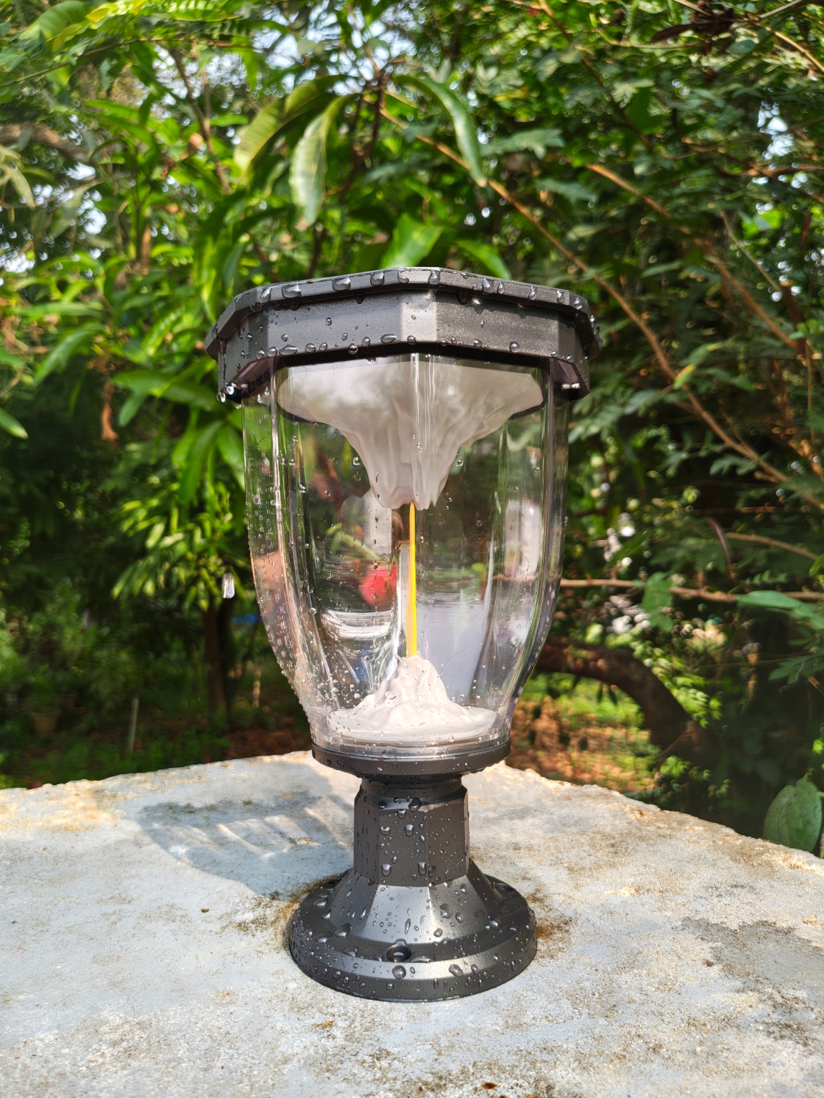 Tapetum Gate Light Volcano Series — real installation photo